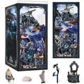 CCCDF Book Nook Kit, 3D Wooden Puzzle for Adults Teen, DIY Ocean Miniature Dollhouse Booknook Kit with Led Light and Dust Cover (Song of The Sirens) - style: Song of The Sirens