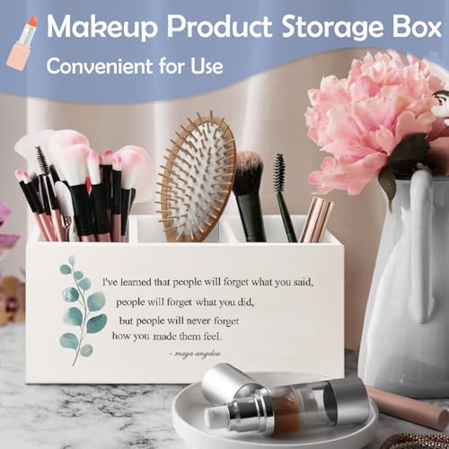 SNNDER Inspirational Maya Angelou Quote Pen Holder, Motivational Desk Decor, Inspirational Positive Gifts Wooden Pen Pencil Holder Organizer for Home Office Desk Accessories - color: the Best Things in Life