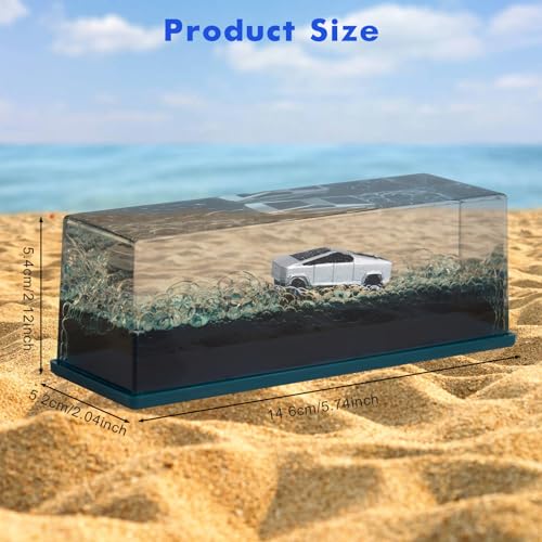 Honsheng Unsinkable Truck Pickup Car Toy Model Acrylic Paperweight Desk Decorations Liquid Wave Cruise Ship Fluid Drift Bottle Boat in a Box Toys - size: Small