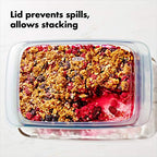OXO Good Grips Freezer-to-Oven Safe 3 Qt Glass Baking Dish with Lid, 9 x 13 - size: 3 qt, style: Glass 3 Qt Baking Dish