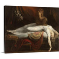 CANVAS ON DEMAND The Nightmare, 1781 Canvas Wall Art Print by Henry Fuseli, Figurative, Home Decor, Artwork, 20"x16" - size: 20"L x 16"W