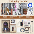 MiniCity Book Nook Kit, DIY Miniature House Dollhouse Kit for Adults and Teens, Booknook Tiny House Bookshelf Decor (Blade and Magic) - style: Sword and Magic