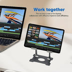 KABCON Tablet Stand,Tablet Holder for iPad,Adjustable Portable Multi Angle Desktop Stand Compatible with iPad Pro 9.7 10.5 12.9 Air Mini 1-4,Galaxy Tabs,Surface Pro Tablets,Kindle,E-Reader,Nexus - color: Small-Black