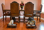 Premium Elevated Pet Feeder By Pawridge - Luxury Solid Wood Stand & 2 Food Grade Stainless Steel Bowls - Improves Your Pet's Digestion - Suitable For Small / Medium Dogs & Cats