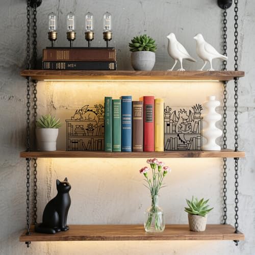 Metal Decorative Bookend Unique Dragon Bookends Decorative Cute Book Ends for Shelves Bookshelf Home Office Desk Bookshelf Decor Gift for Reading Enthusiasts - style: Dragon Decorative Bookends