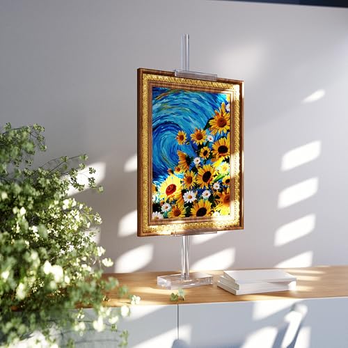Adjustable Tabletop Acrylic Easel Stand for Picture Frames & Photo Display – Art Easel, Holds Frames up to 17" H, Perfect for Table Decor, Wedding Sign, Artwork Holder (1) - size: 1-Pack, 17"H