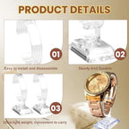 2 PCS Clear Watch Display Stand Wrist Jewelry Bracelet Display Stands Rack Shop Showcase Holder Stretchie Bangle Bracelet Display Stand