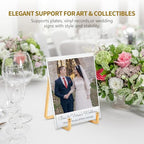 Plate Holder Easel Display Stand - 4.5 inch Metal Plate Stands for Display - Tabletop Picture Stand - Gold Iron Easels for Display Pictures | Photo Frames | Book | Decorative Plates | Plaque -1 Pack - size: 4.5 inch