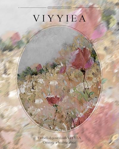 VIYYIEA Gold Framed Wall Art, Flowers Bloom Canvas Print Home Decor Vintage Art Painting Picture Bathroom Wall Decor, Flowers Artwork for Living Room Bedroom Kitchen Office - 10L x 8W - color: Blossom, size: 10"L x 8"W