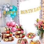 Zopeal 7 Pcs Dessert Table Display Set 3-Tier Cupcake Stand 1-Tier Cup Cake Display Tower Platters and Serving Trays Cardboard Cake Cookie Holders for Wedding Birthday Party Baby Shower(Rose Gold) - color: Rose Gold