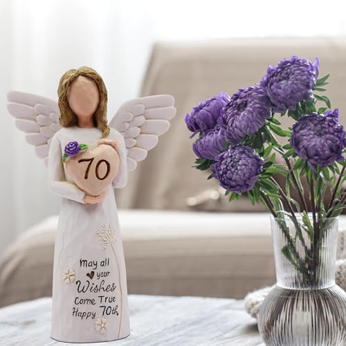 70th Birthday Gifts for Women, Meaningful 70th Birthday Gifts, Sculpted Hand-Painted Figurine - style: 70th Birthday Gifts