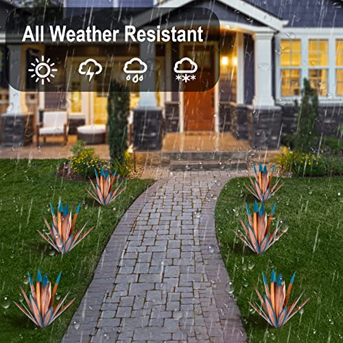 Homight Metal Tequila Country Sculpture DIY Tequila Plant Home Decor Country Tequila Garden Ornament Indooutdoor Statuette Patio Lawn Patio Stake Decoration Gift to The Garden - color: 1big 1small