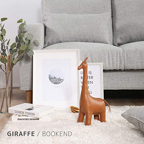 zuny, Classic Series Bookend Tan for Shelves, Office Decorative- Giraffe - color: Giraffe