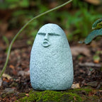 Cute Stone Primitive Man Figurine: Funny Stoneman Statue for Outdoor Decor, Carving Face Garden Home Decoration Fish Tank Ornament - Stone Man A - style: Stone Man A