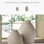 Signature Design by Ashley Hannela 12" Modern Distressed Polyresin Vase, Antique Tan - color: Tan, size: 12 Inch
