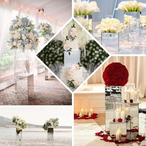 Efavormart 24" Acrylic & Lucite Wedding Decor Ideas Clear Display Box for Centerpieces with Interchangeable Lid and Base - color: Clear, size: 24"