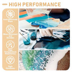 Puduo Epoxy Resin Kit 72OZ，Newly Formulated Crystal Clear Epoxy Resin，Strong, Bubble-Free, Anti-Yellowing Art Resin that，Suitable for Casting, DIY, Molds, Jewelry, Easy to Mix 1:1 Ratio - size: 72OZ