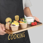 16"x 8" Large Wooden Serving Trays Decor Long Charcuterie Cheese Boards Acacia Wood Kitchen Dinner Platters Rectangular Snack Appetizer Plates for Food Dish Rectangle Party Cookie Dessert Tray - size: 16" x 8" x 0.8"