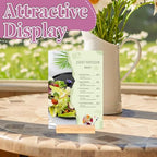 30Pcs 3.9x1.4 Inches Wood Table Number Stands, Wood Place Card Holders, Picture Holder Acrylic Sign Holders for Wedding, Ceremony, Birthday, Party, Home Decoration, Events - size: 3.94" 30pcs