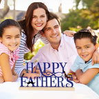 COCHIE Metal Happy Father's Day Sign, Fathers Day Decorations for Home, Shelf, Mantel, Indoor, Table Top Party Decoration, Fathers Day Gift for Dad from Daughter Son (Father's Day) - style: Father's Day