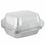 9x13 Disposable Baking Pan with Lid (10 Pack) Heavy Duty Aluminum Cake Pans with Lids, Clear Plastic Cover, Food Container for Lasagna, Casserole, Brownie, Rectangular Sheet Tray, Stock Your Home - size: 10 Pack W/Dome Lids