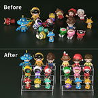 HIIMIEI Acrylic Display Risers, 6 Pcs 9" Large, Thickened 5mm Clear Rectangular Risers for Cupcake Stand, Tiered Display Stand for Collectibles - size: 9'' - 6PCS