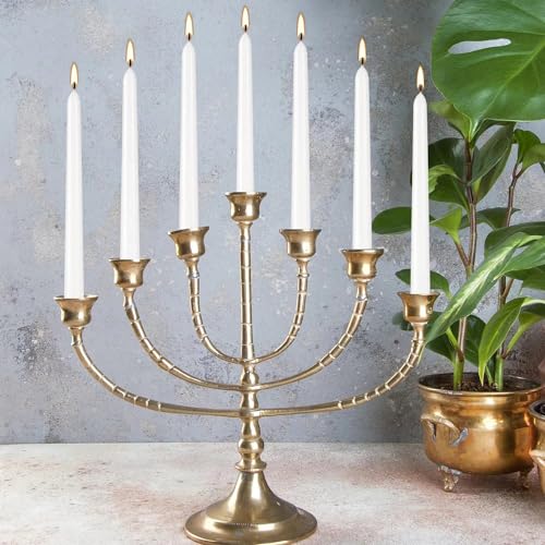 YOROXRG 100Pack White Taper Candles, 7-8 Hours Burn Time, Unscented, Smokeless and Dripless, 0.75 x 10 Inch Dinner Candle Set for Household, Wedding, Party and Home Décor Candlesticks - color: White-100
