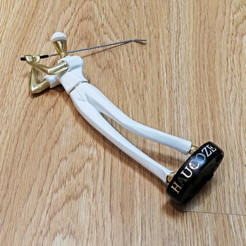 HAUCOZE Golf Figurine Statue Golfer Sculpture White Modern Home Decor Sports Office Gift Polyresin 9.6 Inch