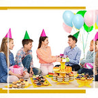 Zopeal 7 Pcs Dessert Table Display Set 3-Tier Cupcake Stand 1-Tier Cup Cake Display Tower Platters and Serving Trays Cardboard Cake Cookie Holders for Wedding Birthday Party Baby Shower(Yellow) - color: Yellow