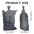 Large Decorative Bookends, 9.5" Book End Resin Collectibles, Decorative Book Stopper Binder and Dividers for Library Office Home (Large) - size: 9.5"