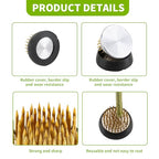 9 Pcs Flower Frogs Round Brass Flower Holder Japanese Ikebana Vase Floral Frogs Flower Arranger Flower Fixed Tools Pin for Flower Arrangement Home DIY Craft (1.34 Inch)