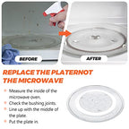 14 1/8" Microwave Turntable Glass Tray by Beaquicy - 14 1/8 INCH Microwave Plate Replacement for GE Microwave - Replaces DE74-20002B WB49X10063 DE74-20002A DE74-20002D WB39X10038 WB49X10096 - size: 14.2"