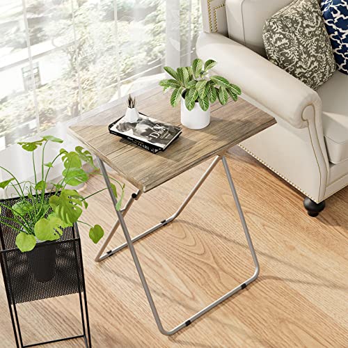 Garden 4 you Portable Folding TV Tray Table TV Dinner Tray with Sturdy MDF,Eating Trays for Living Room with No Assembly Required 15 x 18.9 x 26in (3D,1PC) - color: 3d, size: 1pc