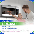 Microwave Plate Replacement for 12” W10337247 W11367904 Whirlpool Microwave Glass Plate - Rotating Oven Microwave Turntable Plate - Spinning Dish Tray Turntables For Better Reheating and Cooking - size: 12"