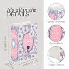 Steel Mill & Co Original Book-Shaped Decorative Vase, Ceramic Vases for Home Decor, Cute Bookshelf Decor, Unique Vase for Book Lovers (Small - Emma)