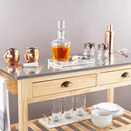 Acrylic Tray Organizer - Clear Minimalist Catchall Holder for Bedside, Bathroom, and Office Storage - Aesthetically Pleasing Room Decor by Lavish Home
