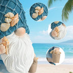 Etlemonde Beach Gnomes Statues,Ocean Gnomes,Nautical Themes Decoration,Beach, Gnome Carrying a Bucket - color: Carrying Bucket of Shells