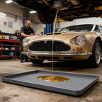 Oil Drip Mat for Under Car, 34x22in Silicone Oil Spill Mats for Garage Floor, No Splatter Non-Slip Oil Catch Pan Driveway Oil Drip Tray,Easy to Clean-Grey - color: Grey