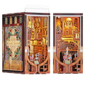 CCCDF DIY Book Nook Kit, DIY Miniature Dollhouse Booknook Kit, 3D Wooden Puzzle Bookend Bookshelf Insert with LED Light for Teens and Adults (Roaring Twenties Speakeasy) - style: Roaring Twenties Speakeasy