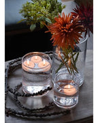 ARIAMOTION Glass Candle Holders Set, Hurricane Vase Centerpieces for Pillar Votive Flower,Clear Seeded Bubbles Cylinder Bulk, Mother's Day Birthday Gift,3 Sizes 8 Inch 5 Inch 3.5 Inch Height - color: Bubbles Clear