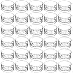 Jeffbaubl 30 PCS Tealight Candle Holder, Small Votive Candle Holders, Clear Glass Tea Light Holders Bulk for Wedding, Home Decor, Table Centerpiece, for 1.5Inch Tealight