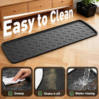 Extra Large Boot Trays Heavy Duty Rubber Mat with Lip,Waterproof Shoe Mat Tray for Entryway Shoe Tray Multi-Purpose for Indoor or Outdoor 47.24×15.75in - size: 1'4" x 3'11" (Rectangular)