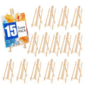 ESRICH 15pcs 17 Inch Tabletop Easels, Easel Stand for Painting,Tripod, Paint Party Easel, Kids Student Desktop Easel for Painting,Paint Easel for Canvas Paints - style: 15