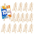 ESRICH 15pcs 17 Inch Tabletop Easels, Easel Stand for Painting,Tripod, Paint Party Easel, Kids Student Desktop Easel for Painting,Paint Easel for Canvas Paints - style: 15