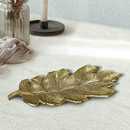 BBH Home's Handmade Gold Novelty Shaped Aluminium Tray 8.26 x 4.13 x 0.9 AMBBVK053AB2020 - color: Gold