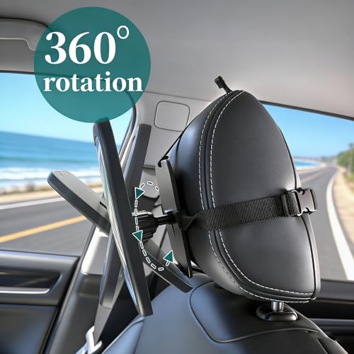 Funbliss Baby Car Mirror for Rear Facing Seat,360° Rotation, Safety Certified Shatterproof Acrylic Glass, Clear Wide View,Infant Mirror for Car Seat Rear Facing - color: 1PACK