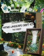 Microland Fun Crafts for Adults DIY Zen Forest Landscape Resin Crafting Kit Ladies Craft Night Kit Crafty Women Present Mom Birthday Gift Ideas Unique Mothers Day Creative Gifts for Artists Teen Girls
