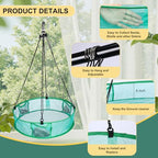 2Pcs Bird Seed Catcher for Outdoor Feeders, Bird Feeder Trays to Catch Seed, Upgraded Version Can Prevent Strong Winds. (16 inches) - style: 16 inches