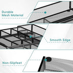2 Pack Expandable Desk Drawer Organizer Tray with 10 Adjustable Compartments Metal Mesh Office Drawer Organizer for Home, School Supplies, Makeup Vanity & Jewelry (Black) - color: 2 Pack Black