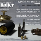 Leoball® Limited Edition Ultra-Soft Nitrile Rubber Block Printing Brayer, Deluxe Luxury 30-35 Shore A Rubber Roller, with Internal Bearing tech, 6 inch - size: 6 inch